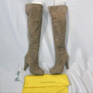 Cynthia Vincent suede Over the Knee boot